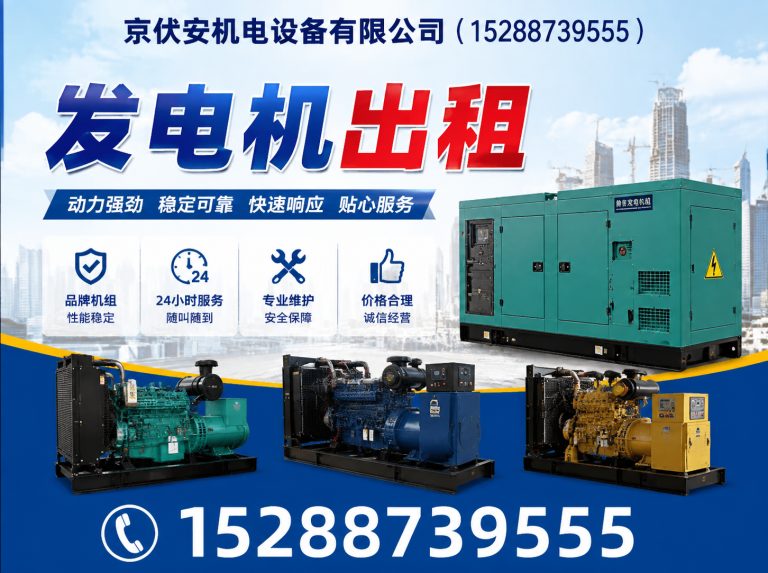 金华应急发电机出租展示图