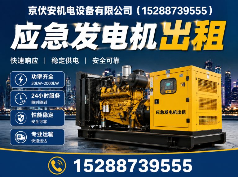 金华柴油发电机组出租展示图